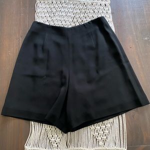 Ann Taylor super high waist black dress shorts